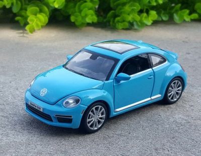โมเดลรถยนต์สำหรับ Volkswagen Beetle GSR 1:32 Pull Back Acousto-Optic Alloy Discast โลหะแนวสตรีทของเล่นเด็กโมเดลรถยนต์ธุรกิจ