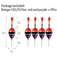 5ชิ้น2 "X 5.28" 1.6 "X 4.8" ลื่นทุ่นแพตกปลาสำหรับ Crappie Bobber การตกปลาคาร์พลื่นกล่องสุญญากาศไม้แพตกปลาประมงบ๊อบเบอร์