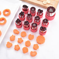 12Pcsผักผลไม้Cutter Star Shape Fondantเค้กคุกกี้แม่พิมพ์ตัวกดจุ่มแม่พิมพ์สแตนเลสเครื่องมือตัดอุปกรณ์ครัว