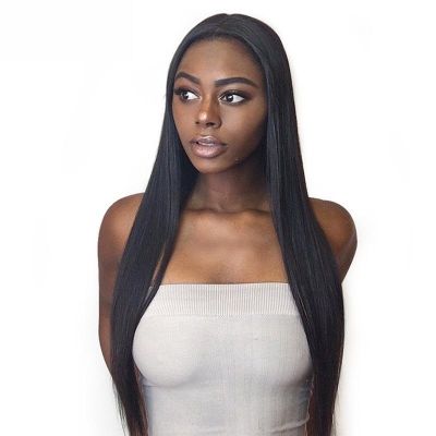 [Free ship] Cos the new wig long straight hair black multi-color gradient realistic cosplay and wigs