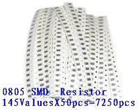 0805 ชุดตัวอย่างตัวต้านทาน SMD 5% 1R-1M โอห์ม 146ValuesX20pcs=2920pcs