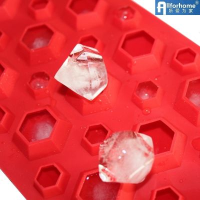 3D Diamond Gem Silicone Ice Cube Tray Mold Biscuit Chocolate Fondant Mould Epoxy Resin Clay Craft Art Handmade Ice DIY Molds Ice Maker Ice Cream Mould