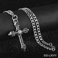 【hot】▨✐❃  Fashion Gothic Punk Pendant Necklace for Men Hip Hop Neck Chain Collar Male Streetwear