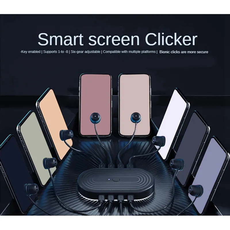 Mobile Phone Screen Auto Clicker Adjustable Connection Physical