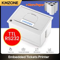 GOOJPRT QR204 58mm Mini Embedded Thermal Printer Receipt Bill Ticket Printing TTL RS232 USB Interface High Speed ESC POS Fax Paper Rolls