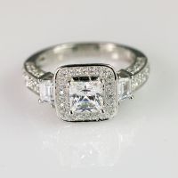 [COD] Huajie หรูหราและมีสไตล์ 925 แหวนเพทายสีขาวฝังเงิน ผู้หญิงที่สวยงามแหวนเทศกาลแหวนแต่งงาน
