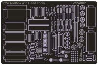 【Be worth】 IM Collections. 1:24 Scale กล่องเครื่องมือและเครื่องมือตัวเชื่อมต่อชุดโมเดล PE LW24002