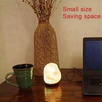 Himalayas Crystal Salt Lamp Colorful Color Changing USB Natural Salt Lamp Atmosphere Mineral Salt Lapm Atmosphere Lamp Small Night Lamp