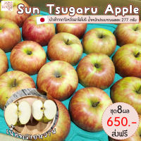 แอปเปิลซันทสึการุ แอปเปิลญี่ปุ่น Sun Tsugaru apple size 36 ชุด 8 ผล