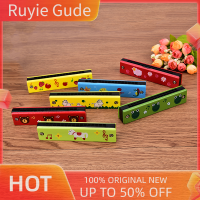 Ruyie น่ารัก mantrex Harmonica 16หลุมเด็กเครื่องดนตรีการศึกษาของเล่นไม้ครอบคลุมสีสัน