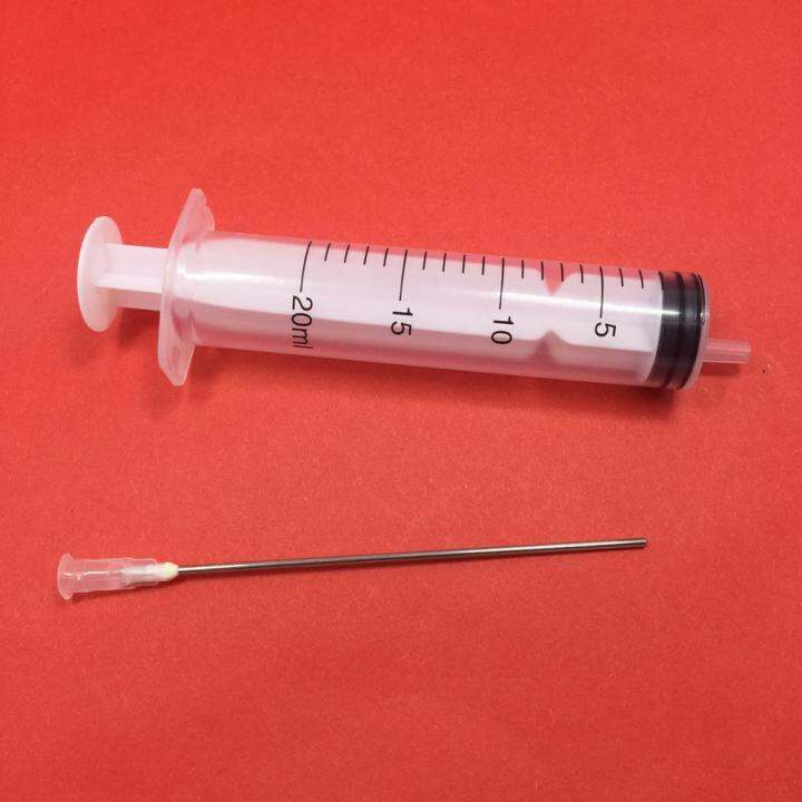 Syringe 20ml with Long Needles (10cm) for refilling with Refillable Cartridges and Continuous