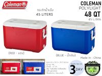 Coleman COOLER POLYLITE 48 QT#กระติกน้ำแข็ง41 ลิตร