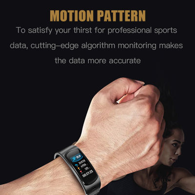 Bluetooth-compatible Headset Smart Bracelet 2 in 1 Watch with Earbuds Wristband Health Monitoring Sports Earphone and Mic