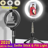 Universal Bluetooth Wireless Portable Selfie Stick Ring Fill Light Foldable Tripod For Xiaomi Makeup Video Live Studio