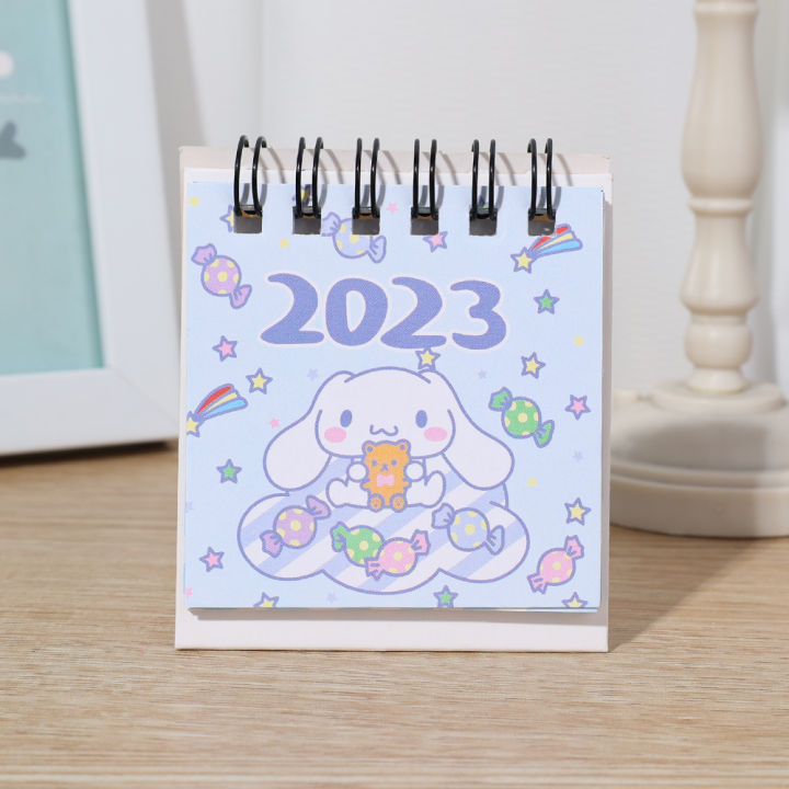 free-shipping-ปฏิทิน2023รูปตัวการ์ตูนน่ารักขนาดเล็กปฏิทินเดสก์ท็อปสุดสร้างสรรค์ของตกแต่งพอร์ทัลนักเรียน