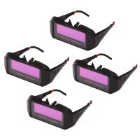 4X Automatic Photoelectric Welding Glasses Solar Powered Auto Darkening Welding Mask Helmet Eye Goggle Welding Glass