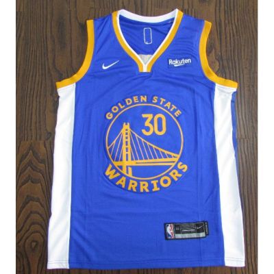 Shot Goods เสื้อบาสเกตบอลเอ็นบีเอ 【10 สไตล์】เสื้อ NBA Golden State Warriors No.30 CURRY 2020 เสื้อบาสเก็ตบอลคอวีสีน้ำเงิน