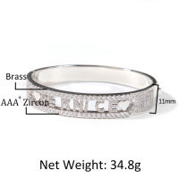 Uwin DLY Letters Name Bracelet Upgrade Better Copper Iced Out CZ Bracelet Gold Silver Color Luxury Drop Shipping For Gift