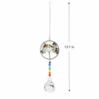 Crystal Wind Chime Ornament Pendant for Home Decor Handmade Jewellery Window Hanging Light Catcher Home Wall Garden Decoration