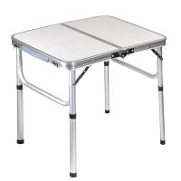 Folding Camping Table Portable-Aluminum Foldable Picnic Table,Collapsible Dining Table for Indoor Outdoor