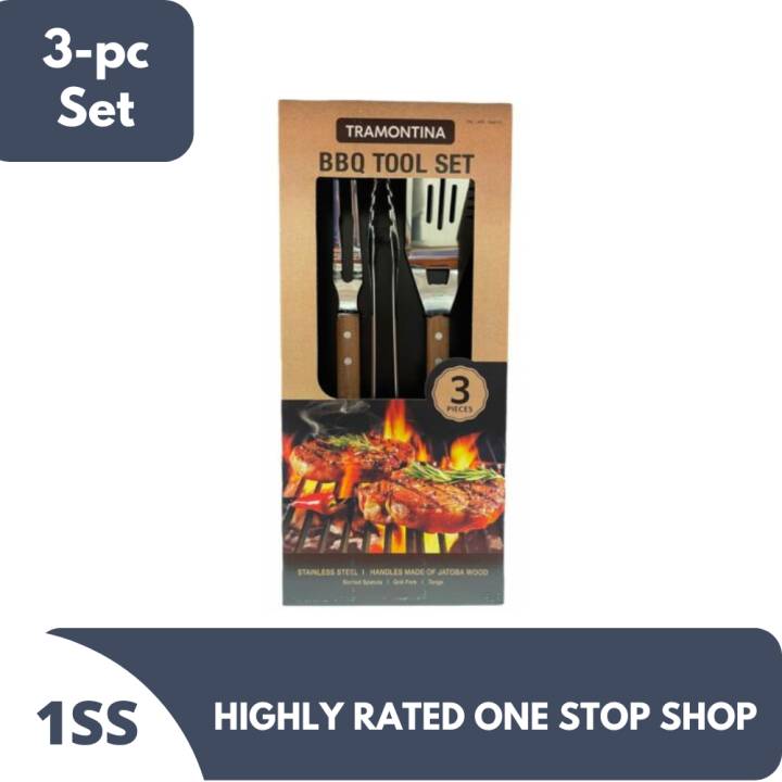 Tramontina 3Piece BBQ Tool Set Lazada PH