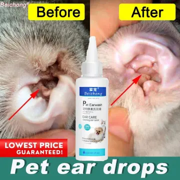 Dog fake outlet ear drops