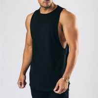 Solid Bodybuilding Tank Tops Men Gym Fitness Sleeveless Shirt Male Summer Cotton Undershirt Casual Singlets Workout Vest Clothes