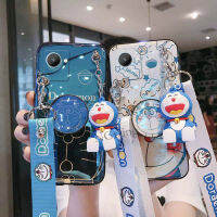 เคสโทรศัพท์ Realme C30s Soft Tpu Doraemon ตุ๊กตาการ์ตูนสายคล้องคอปลอก RealmeC30s Cover