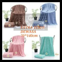 Extra TEBAL ผ้าขนหนูอาบน้ํา ลาย DAISY / Tuala Mandi Dewasa ขนาดใหญ่ 70x140 ซม. / Tuala Serap Air / Bath Towel Serap Air 100% ddf