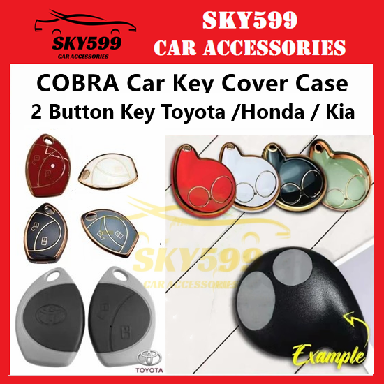 Toyota Hilux Innova Car Alarm Remote Control Key Cover Cobra - 2 Button ...