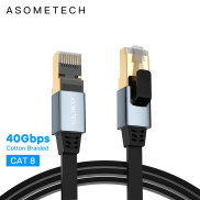 Asumetech Cáp Ethernet Cat8 SSTP Cáp Mạng RJ45 Cat 8 40Gbps 2000MHz Đầu