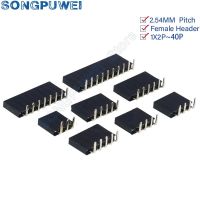 10PCS 1X/2/3/4/5/6/8/10/40 PIN Single Row Right Angle FEMALE PIN HEADER 2.54MM PITCH Strip Connector Socket 3p/4p/6p/8p/20p/40p