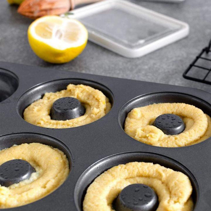 mini-donut-pan-2-piece-pack-6-sided-donut-baking-pan-high-grade-carbon-steel-donut-mould