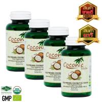 Coconic น้ำมันมะพร้าวออร์เเกรนิค บริสุทธิ์สกัดเย็น ชนิดแคปซูล (4 ขวด)