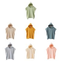 【CW】 Baby Hooded Cape Kids Sleeveless Loose Cloak Poncho Outwear Blouse Beach Swimwear Cover Ups