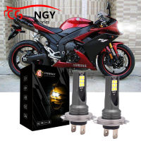 มาใหม่ล่าสุดสำหรับ Yamaha YZF R1 R3 2007-2018 - 2X H7ไฟหน้ารถมอเตอร์ไซค์แบบ LED หลอดไฟ6000K สีขาวหลอดไฟหน้าอุปกรณ์เสริม