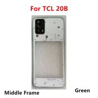 20B ที่อยู่อาศัยสำหรับ TCL 20B 6.52 "6159K 6159A ฝาหลังปิดโทรศัพท์กรอบกลางที่เปลี่ยนด้านหลังเคสด้านหลังโทรศัพท์ + โลโก้ LHG3763อะไหล่