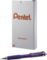 Pentel Twist-Erase III Mechanical Pencil (0.7mm), Violet Barrel, 12 pack (QE517V)