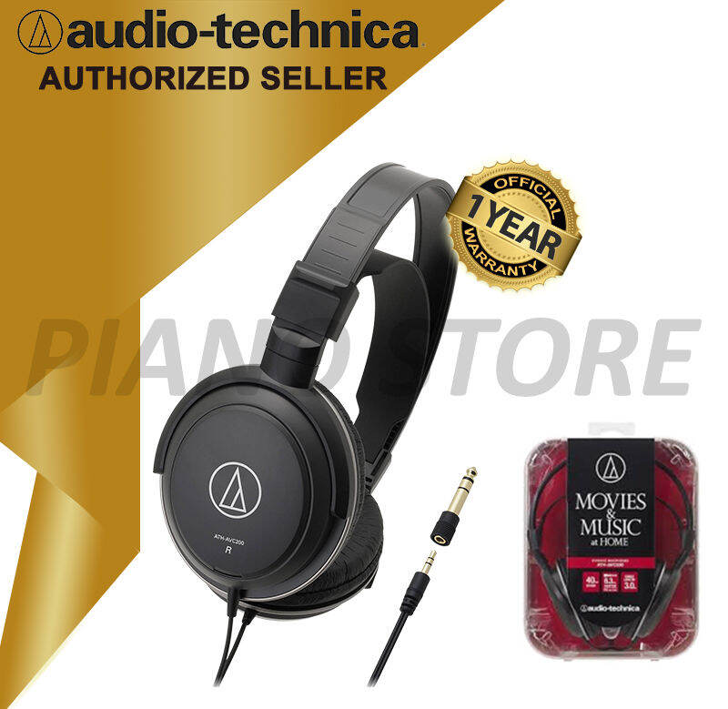 Audio-Technica ATH-AVC200 SonicPro Over-Ear Headphone AVC200 Music Media  Headset AVC-200 Piano Store | Lazada Singapore