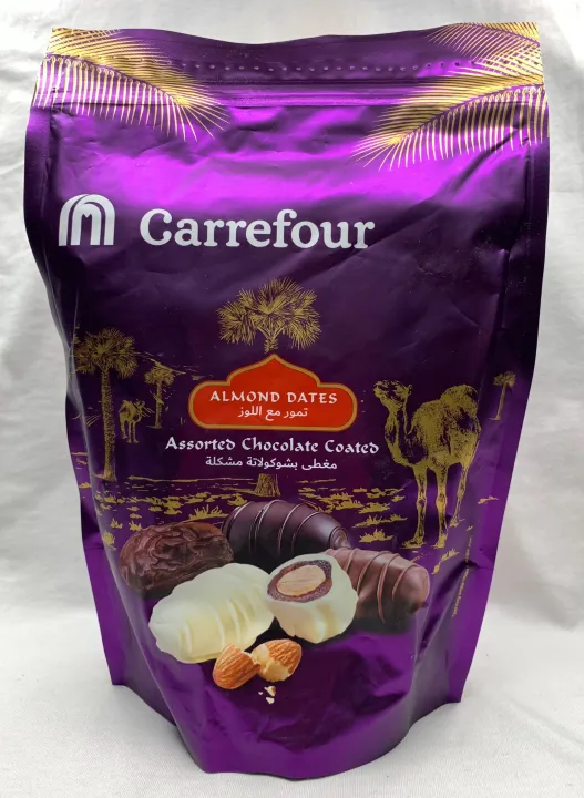 Carrefour Almond Dates (Assorted Chocolate Coated), 250gms | Lazada PH