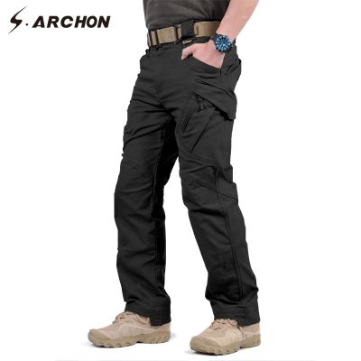 2023 IX9 97% Cotton Men Military Tactical Cargo Pants Men SWAT Combat Army Trousers Male Casual Many Pockets Stretch Cotton Pants