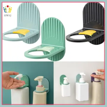 Wall Hanger Soap Bottle Holder Self-Adhesive Free of Punch Shampoo