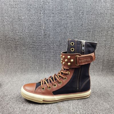 ✽☌✾  Removed ark brand break code processing high fashion joker leather stitching for the spring and autumn period and the designs of flat shoes rivets leisure shoes