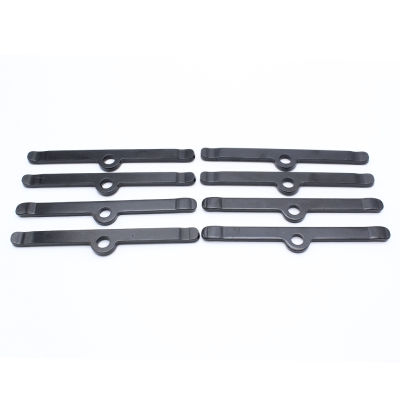 4pcs 4 34 inch Engine Valve Cover Hold Down Tabs Spreader Bars for Chevrolet SBC 283 305 327 350 Car Accessories Black
