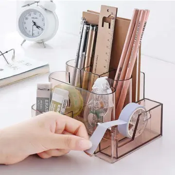 Pen Holders Pencil Holder Metal Mesh Pen Case Desk Organizer