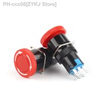 1PCS AB6 16mm 3/6 position Knob Rotary Switch Small Round Emergency stop Switch Start Up Power Switch With key Switch