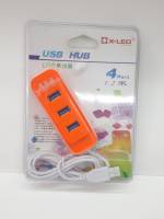 HUB USB 2.0 ตัวเพิ่มช่องเสียบเมาส์ ตัวแยกยูเอสบี แยกได้ 4 ช่อง สามารถใช้ต่อกับคอม สายยาว 1.2 เซ็นติเมตร  สัญญานดี