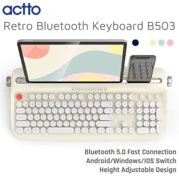 Actto] Teclado Coreano Retro Mini Bluetooth B-303 5colors