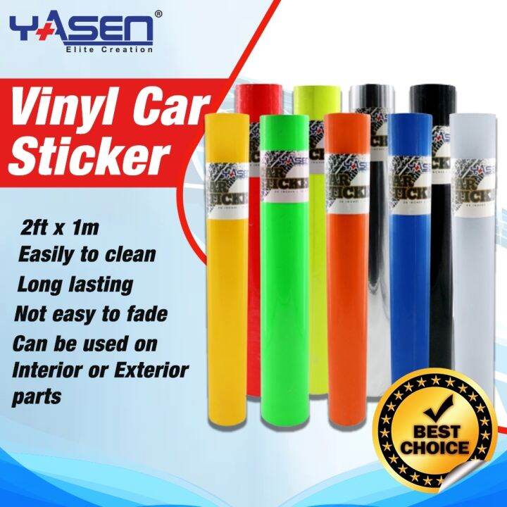Yasen Car Sticker Adhesive Vinyl Sticker (Cars/Motorcycle) Window Vinyl