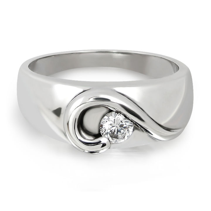 แหวนหมั้นหญิง-ทอง-18kt-ประดับเพชร-น้ำหนักรวม-0-10-กะรัต-คุณภาพเพชร-f-vs